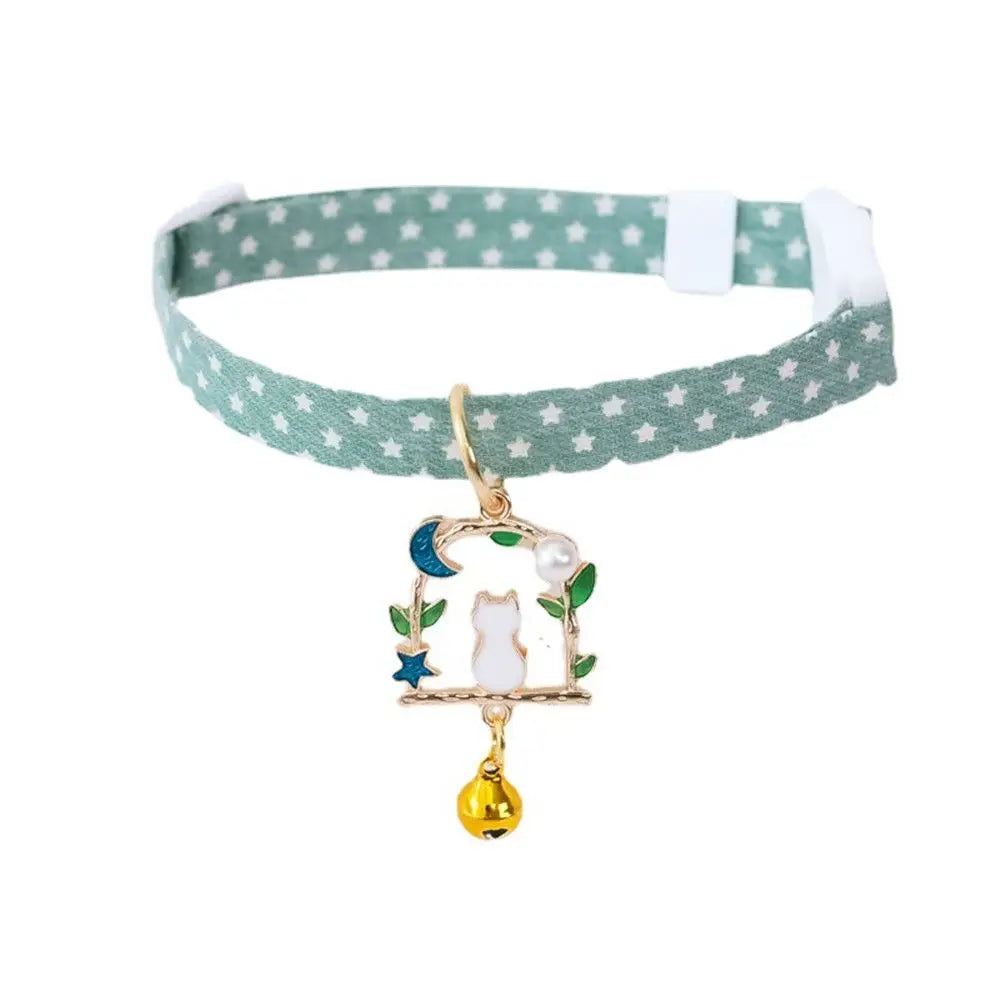 New High-Quality, Stylish, and Durable Adjustable Kitten Collar with Adorable Cute Pendant