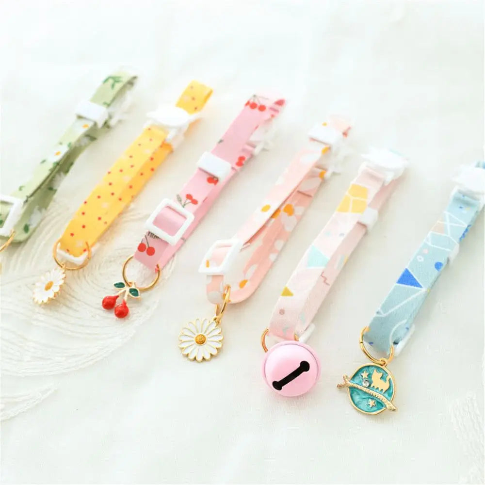 New High-Quality, Stylish, and Durable Adjustable Kitten Collar with Adorable Cute Pendant