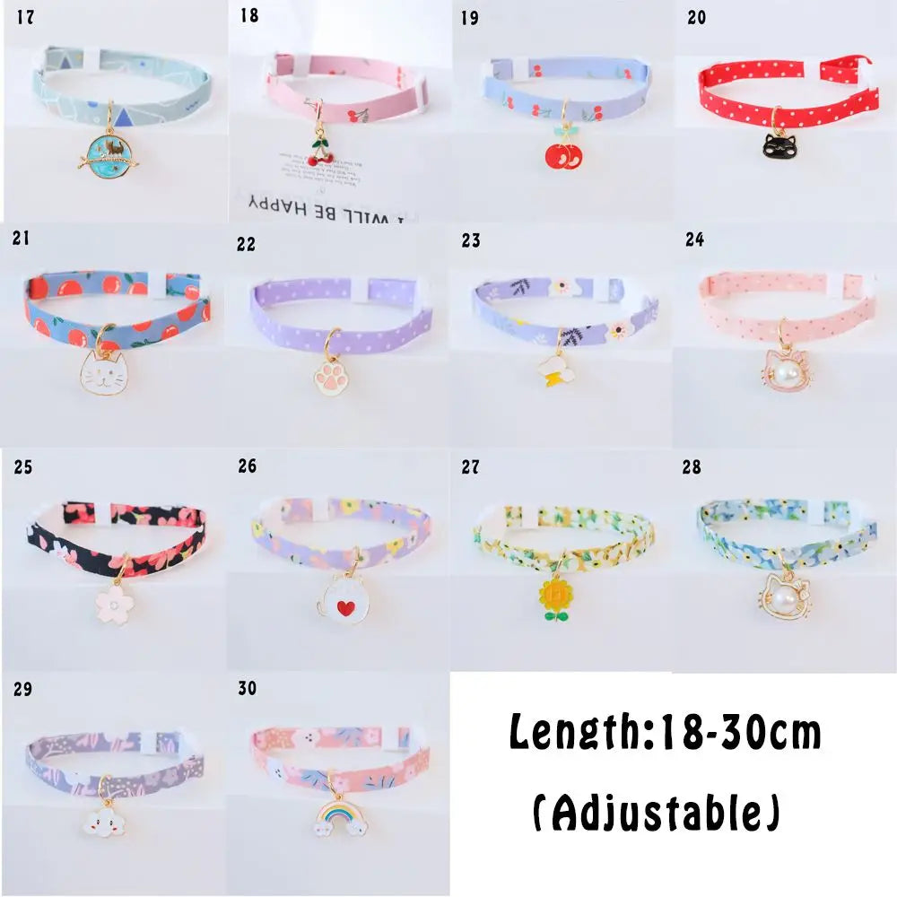 New High-Quality, Stylish, and Durable Adjustable Kitten Collar with Adorable Cute Pendant