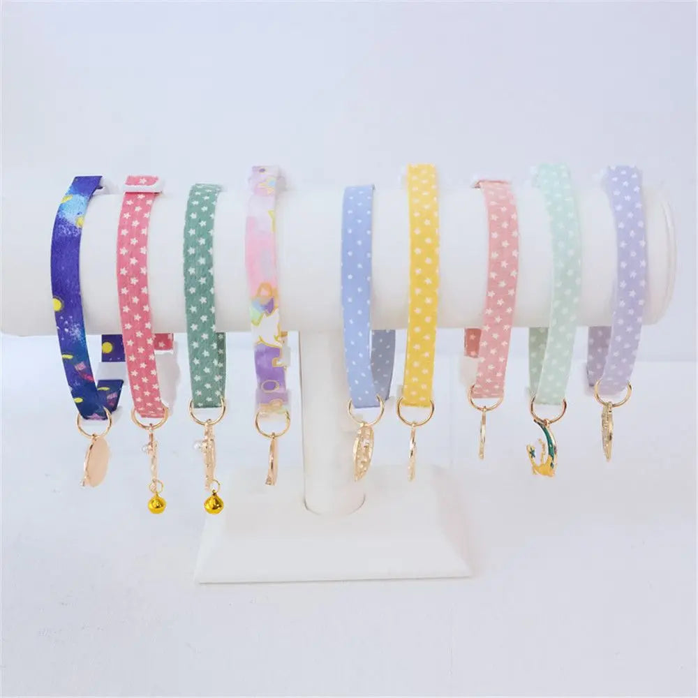 New High-Quality, Stylish, and Durable Adjustable Kitten Collar with Adorable Cute Pendant