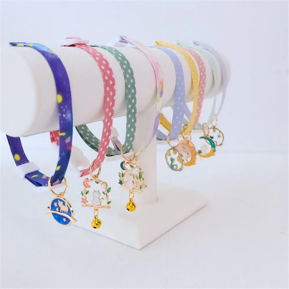 New High-Quality, Stylish, and Durable Adjustable Kitten Collar with Adorable Cute Pendant