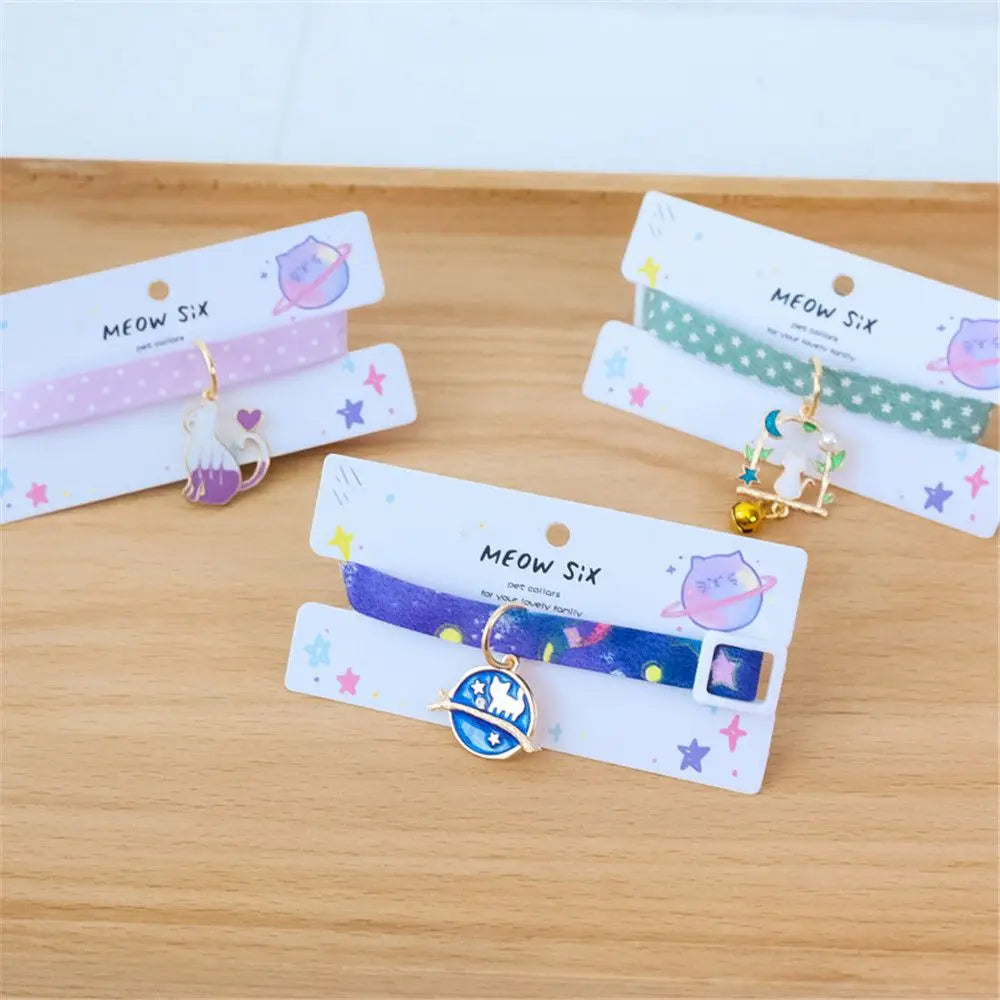 New High-Quality, Stylish, and Durable Adjustable Kitten Collar with Adorable Cute Pendant