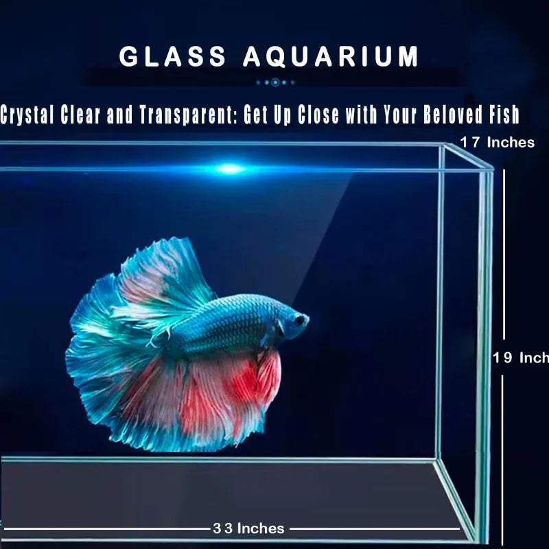 Large fish tank glass aquarium rectangular turtle tank peninsula style high quality ultra clear frameless