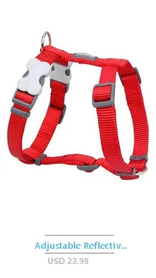 Dog Collar with Quick Grab Leash Handle Medium Black Padded Comfort Reflective Stitching Soft Nylon Pet Safety Restraint