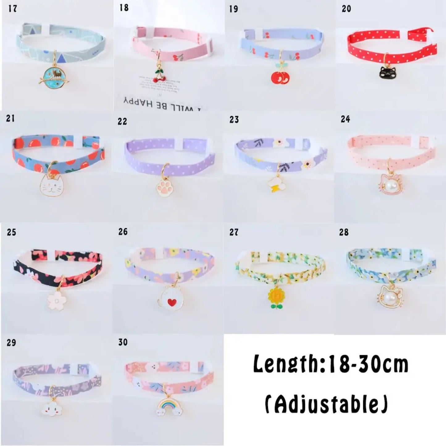 New High-Quality, Stylish, and Durable Adjustable Kitten Collar with Adorable Cute Pendant