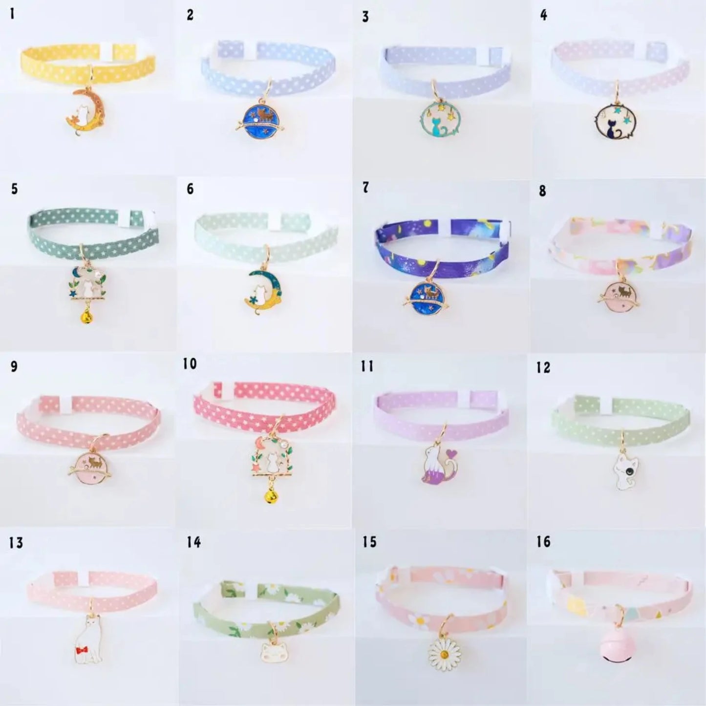 New High-Quality, Stylish, and Durable Adjustable Kitten Collar with Adorable Cute Pendant