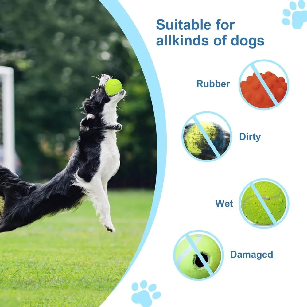 Ball Launcher for Dogs, Automatic Dog Ball Launcher with Tennis Ball, Interactive Dog Toys Pet Ball Thrower Machine