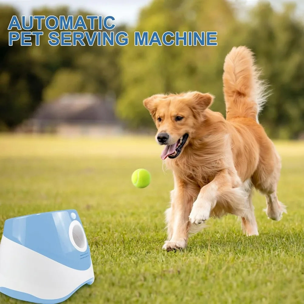 Ball Launcher for Dogs, Automatic Dog Ball Launcher with Tennis Ball, Interactive Dog Toys Pet Ball Thrower Machine