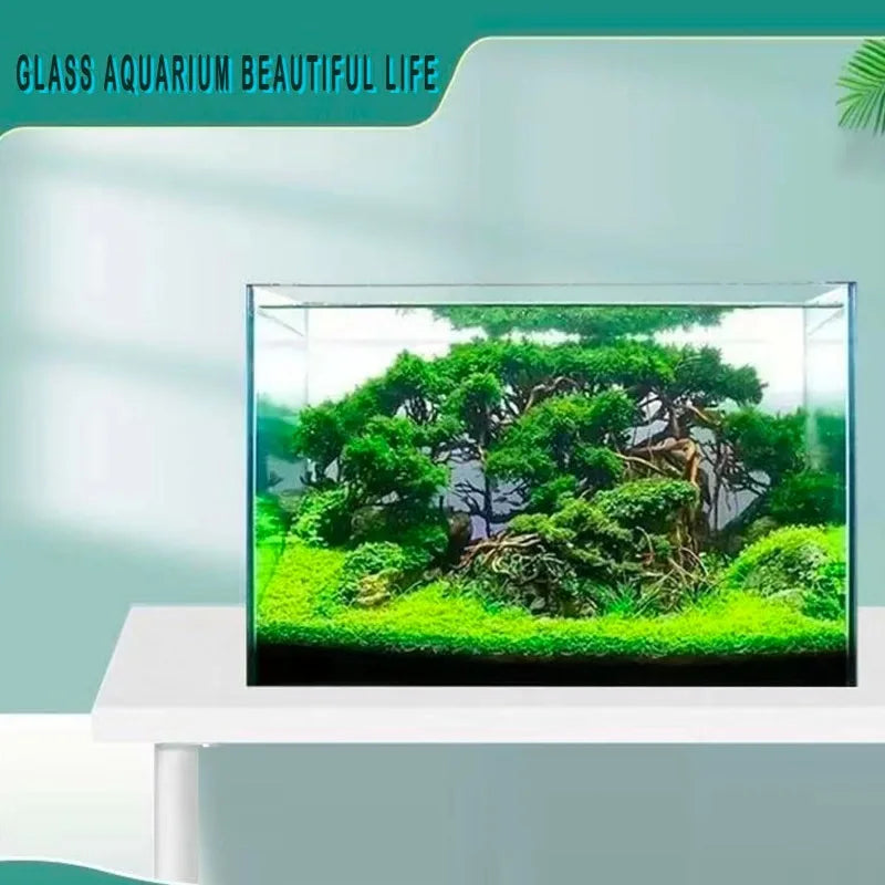 Large fish tank glass aquarium rectangular turtle tank peninsula style high quality ultra clear frameless