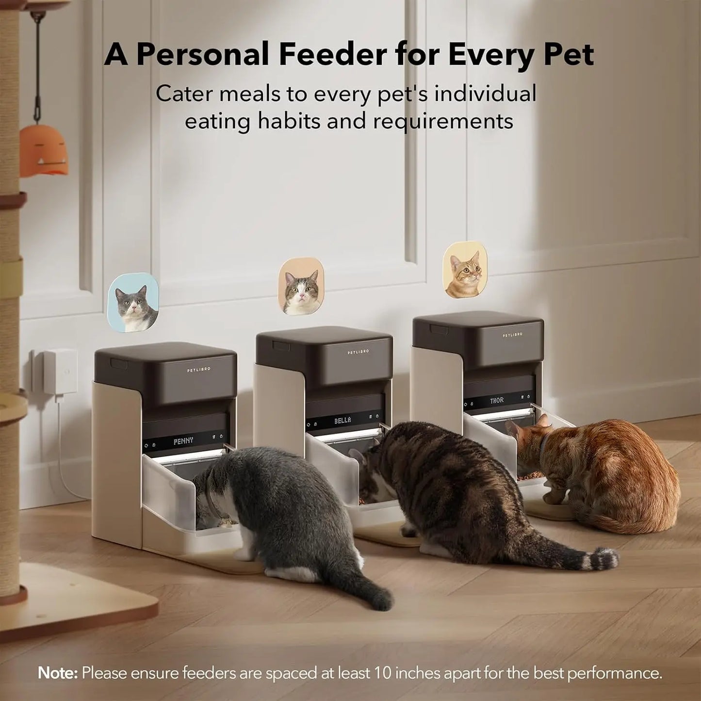 Upgraded RFID Automatic Cat Feeder 5G Wi-Fi Automatic Pet Feeder 3L Auto Cat Feeder App Control with Light Collar Tag Activated