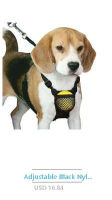 Dog Collar with Quick Grab Leash Handle Medium Black Padded Comfort Reflective Stitching Soft Nylon Pet Safety Restraint