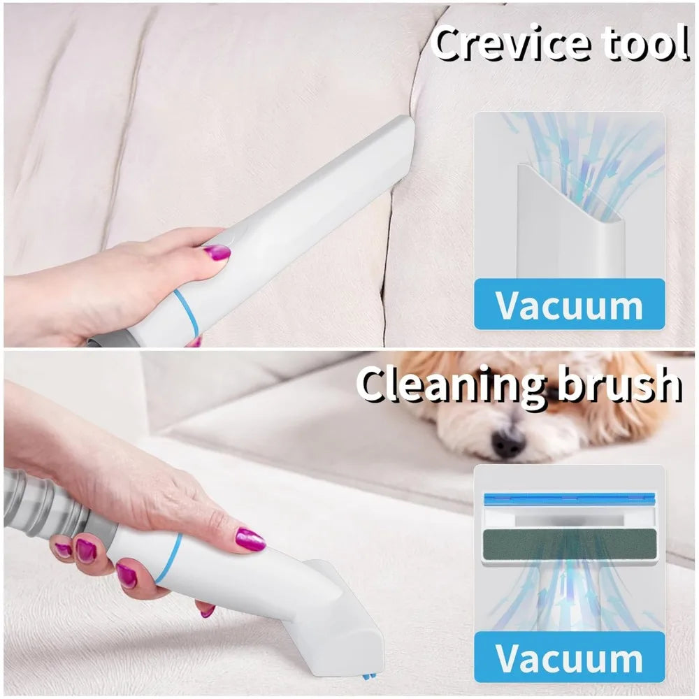 Pet Grooming Vacuum (Clippers, Brush + 5 Pet Grooming Tools)