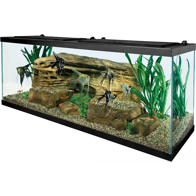 Tetra 55 Gallon Aquarium Kit with Fish Net, Fish Food, Heater and Water Conditioners